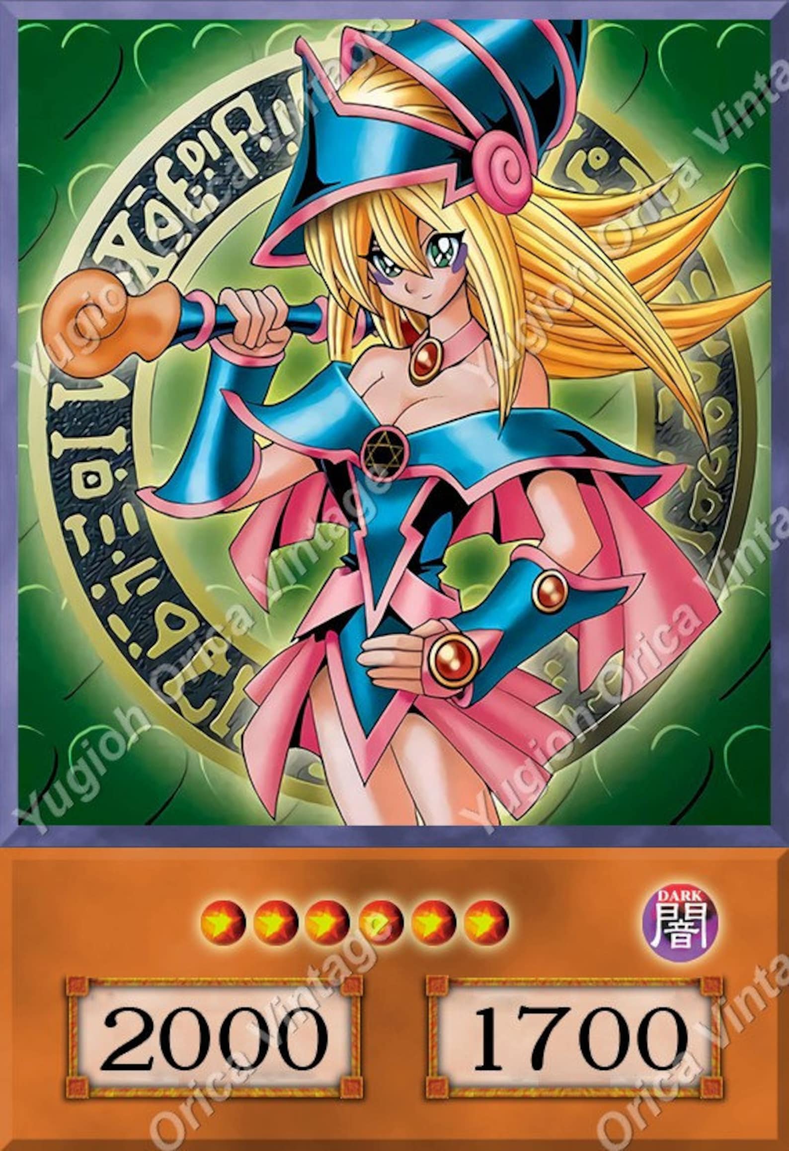 Yugioh Orica Dark Magician Girl 8 Cards Set 2 Etsy 