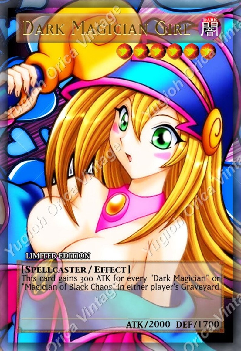 Yugioh Orica Dark Magician Girl 8 Customized Cards Etsy 