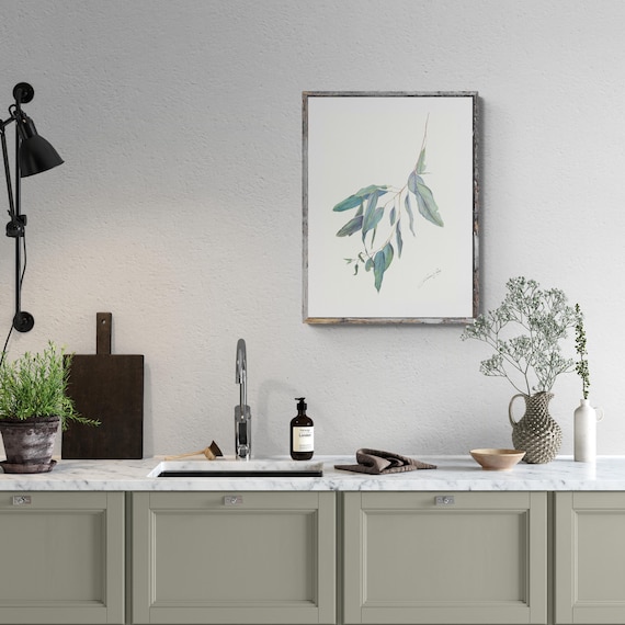 Queensland Blue Gum Eucalyptus Leaves. Pencil botanic art drawing by Rachael Curry.