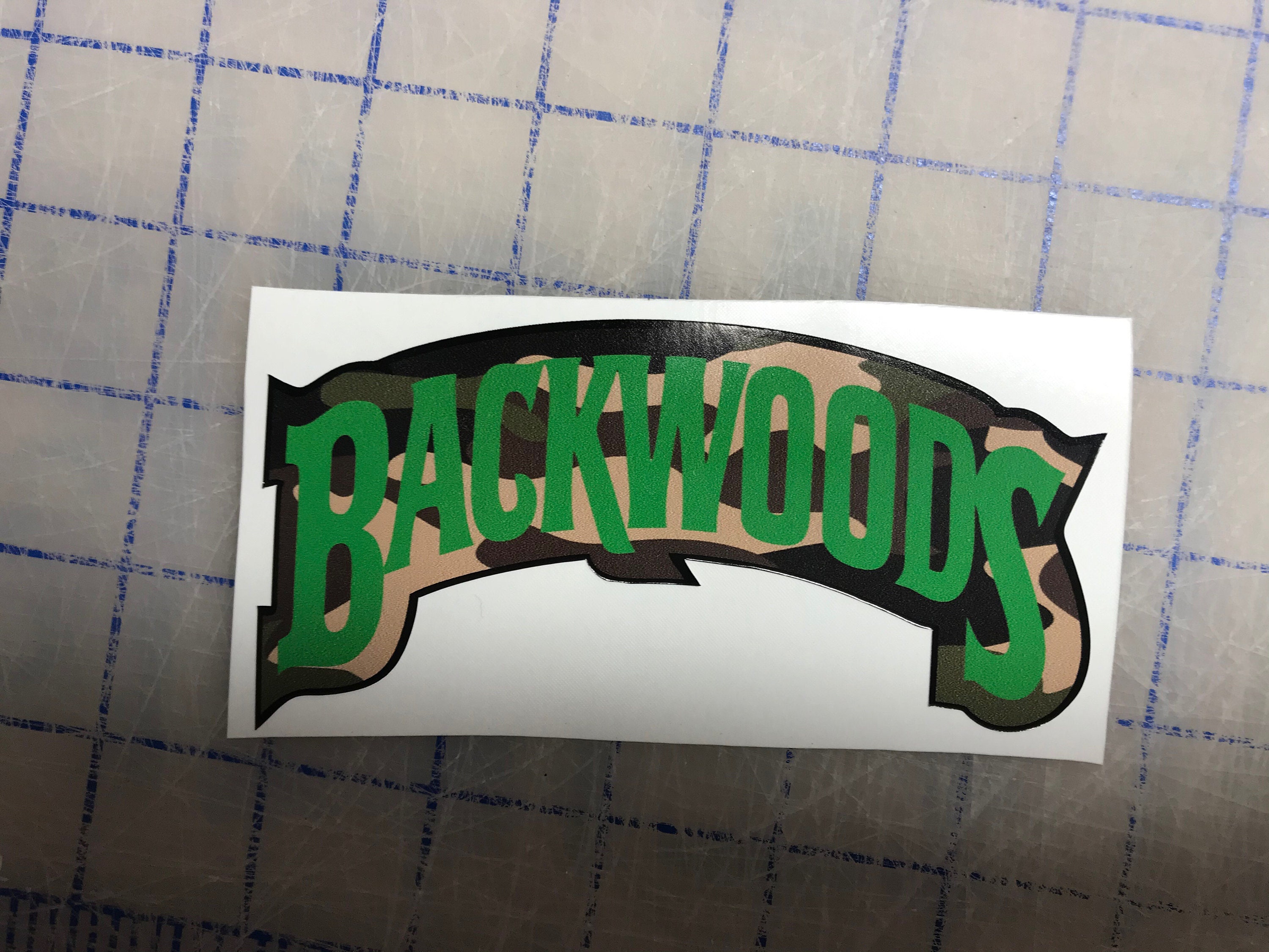 Backwoods Camo Waterproof Vinyl Sticker - Etsy
