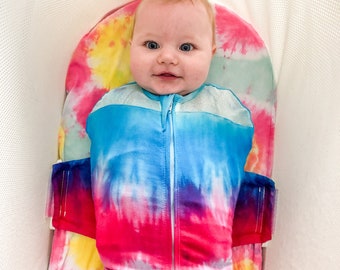 tie dye swaddle