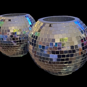 Disco Ball Planter| Disco Ball Gift | Dopamine Decor | Maximalist Plant Pot | Disco Ball Decor | Trendy Plant Pot | Statement Planter