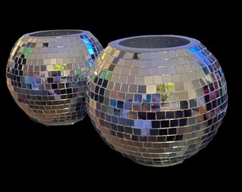 Handmade Disco Ball Planter / Free Shipping