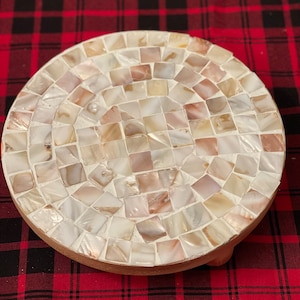 Large Mother of Pearl Decorative Stand