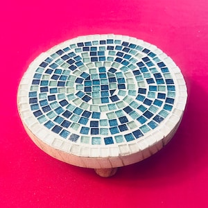 Turquoise Plant Stand
