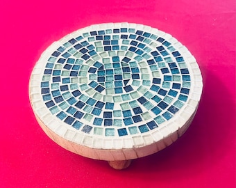 Turquoise Plant Stand