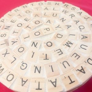 Word Game Plant Stand Decor