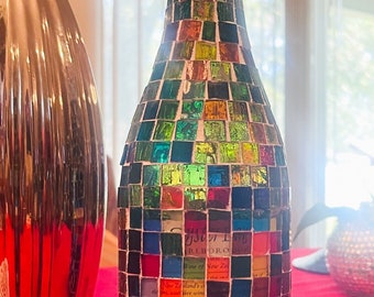 Stained Glass  Look Wine Decanter