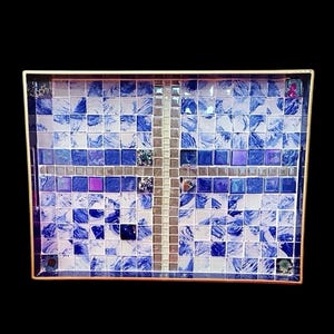Serving Tray | Blue Tile Tray | Coffee Table Tray | Mosaic Tray | Ottoman Tray | Handled Coffee Tray | Laptop Tray | Tea Serving Tray