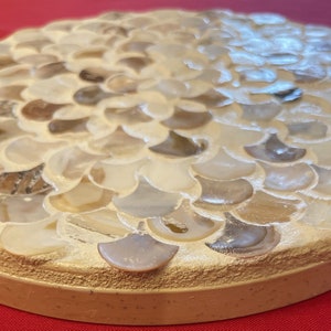 Grote handgemaakte plantenstandaard van licht hout