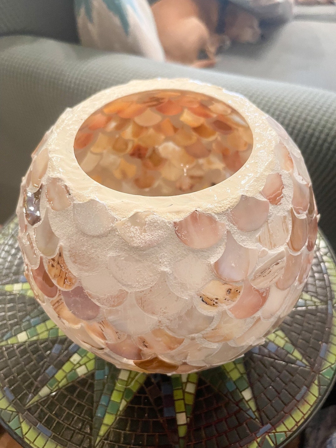 Large Glass Bowl Planter Etsy