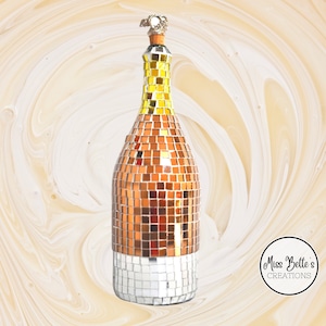 Wine Decanter, Gold Decanter, Large Wine Decanter, Champagne Bottle Decanter