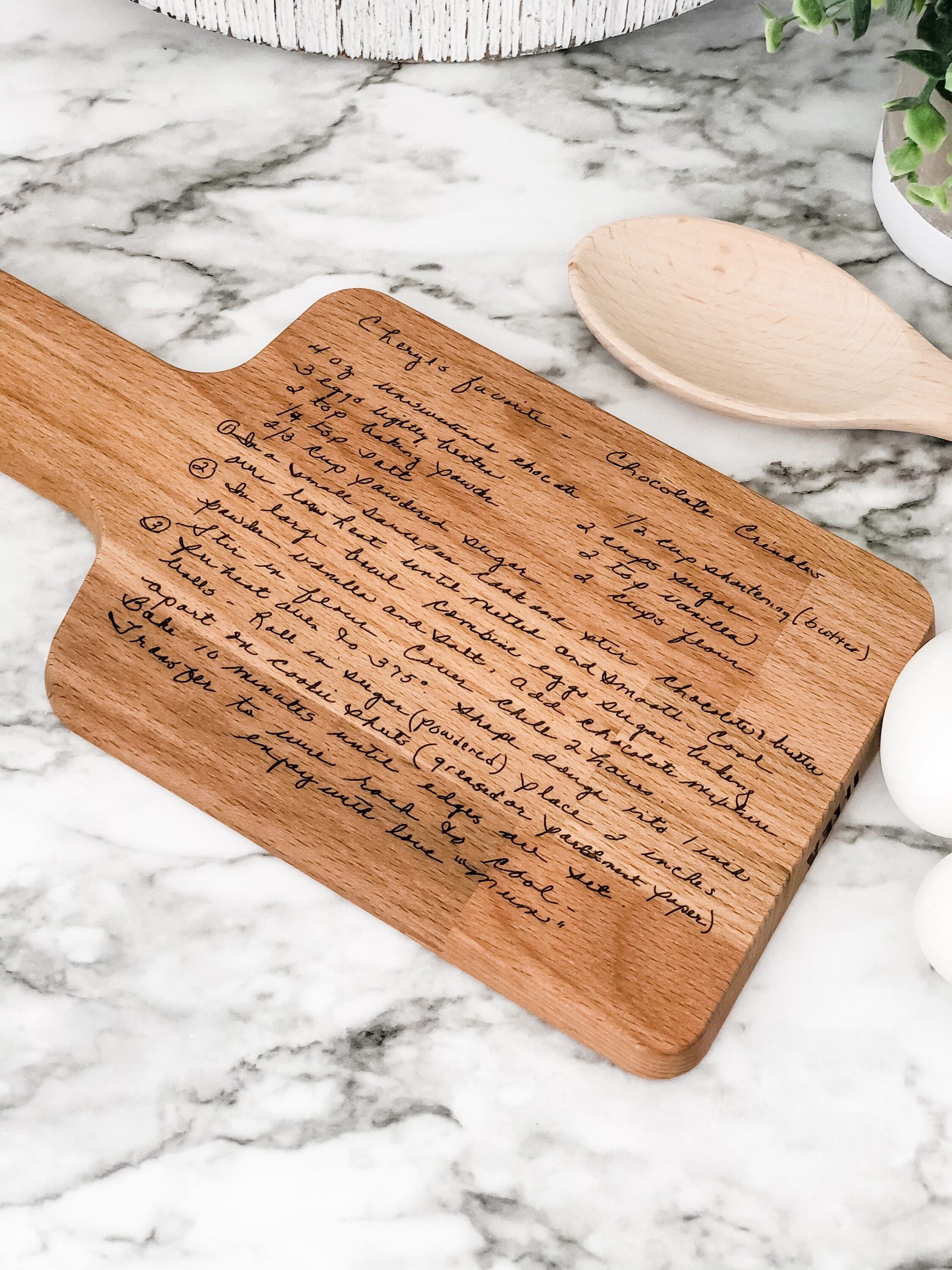 Recipe Cutting Board Engraved Cutting Board Personalized Etsy