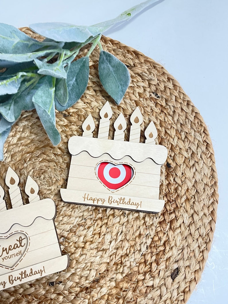 Happy Birthday Card Money Card Holder Gift Card Holder Etsy