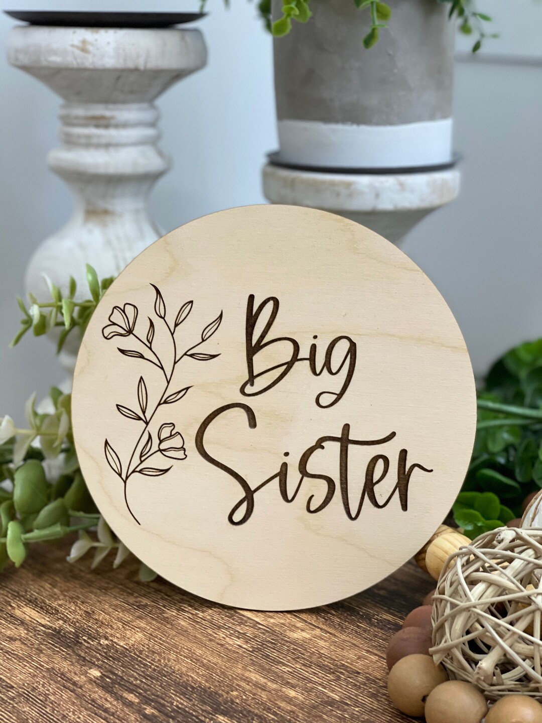 Pregnancy Announcement Sign Big Sister Announcement Wood - Etsy