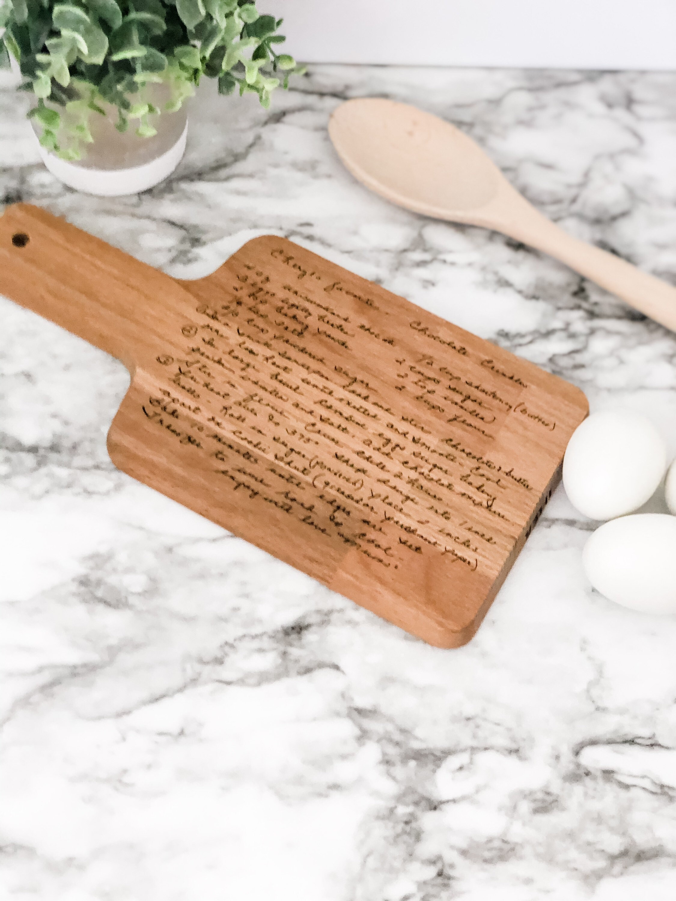 Recipe Cutting Board Engraved Cutting Board Personalized Etsy