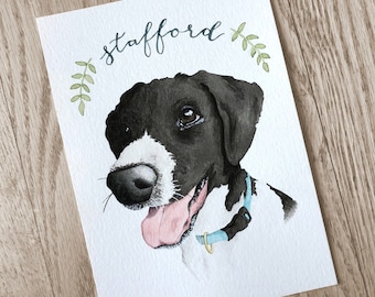 CUSTOM Pet Portrait Watercolor