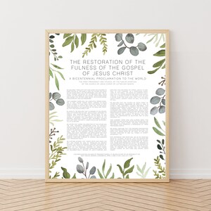 The Restoration of the Fulness of the Gospel Watercolor Print