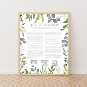 The Living Christ Watercolor Print