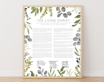 The Living Christ Watercolor Print
