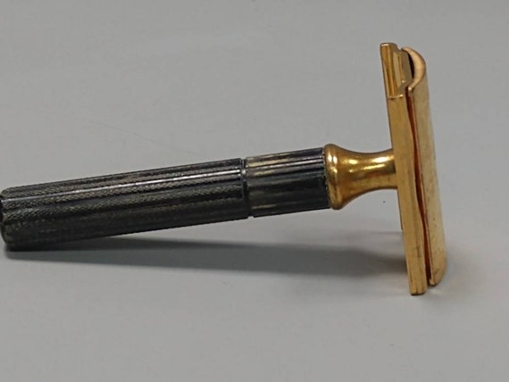 Pre War Ebonized Gillette Tech Fat Handle Safety Etsy