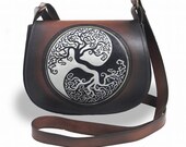 Handpainted genuine leather bag. small womens bag, leather women 39 s bag, leather purse, crossbody bag, shoulder bag,