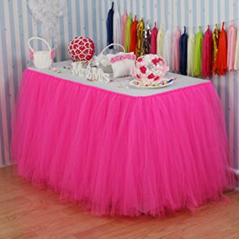 Tutu Table Skirttulle Table Skirt Etsy