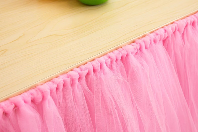 Tutu Table Skirttulle Table Skirt Etsy