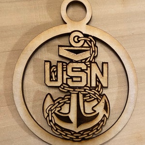 USN CPO Christmas Ornament ‘Tis The Season