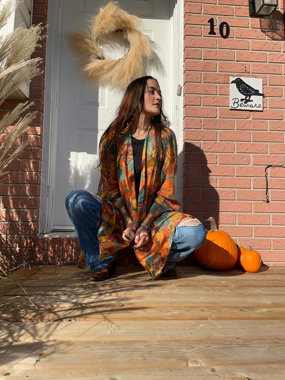 orange kimono jacket