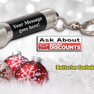 Flashlight 5 LED Key Chain, Personalized LED Flashlight, Engraved Groomsmen Gift, Personalized Flashlight Favor