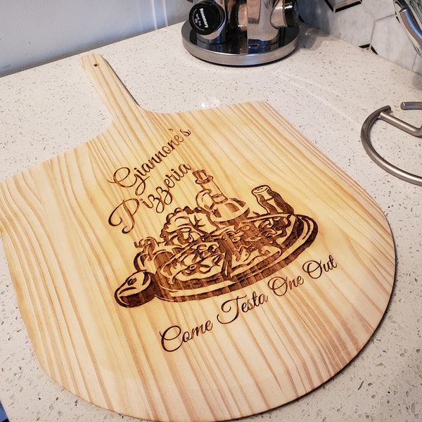 Pizza Peel Wood, Pizza Board, Pizza Paddle, Pizza Cutting Board Personalized, Cutting Board, Personalized Cutting Board