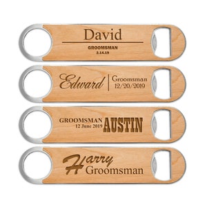 Bottle Opener, Groomsmen Gift, Bridesmaid Gift, Personalized Bottle Opener, Wedding Gift, Groomsman Gift, Beer Bottle Opener