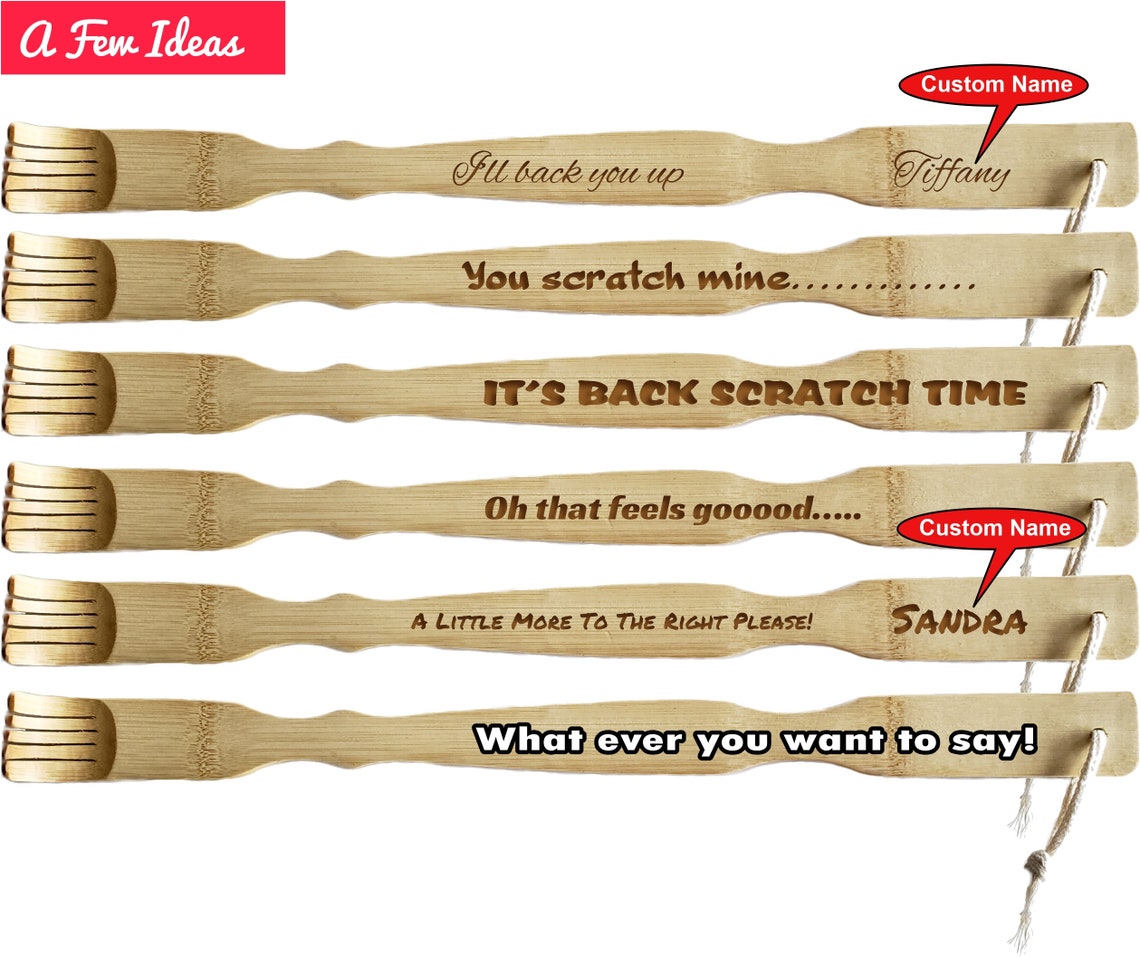 Back Scratcher Bamboo Back Scratchers Wedding Favors Etsy