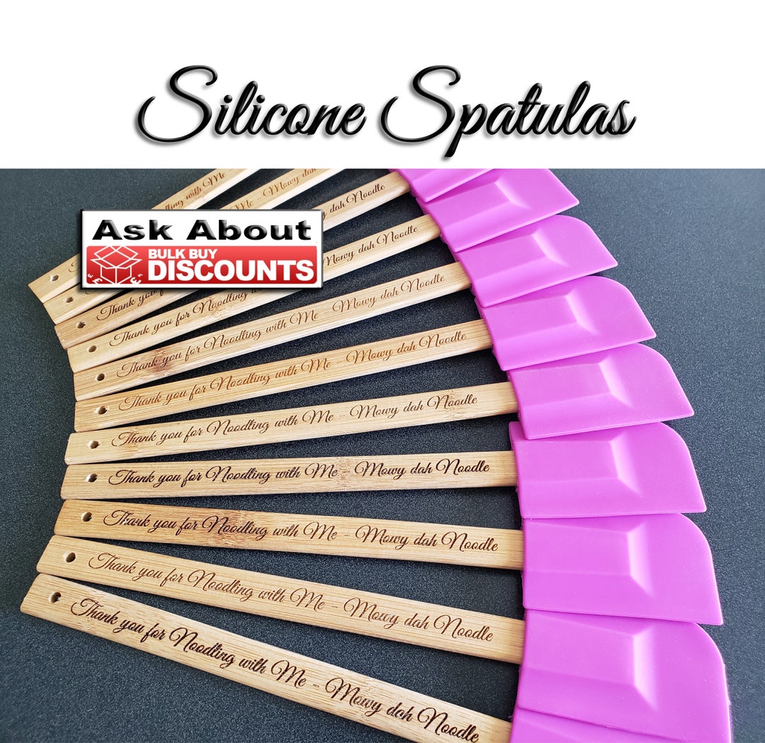 Wedding Favors for Guests, Bridal Party Favors, Silicone Spatula Engraved, Bridal Shower Favor