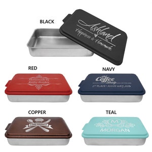 Personalized Cake Pan, Custom Engraved Baking Pan, Baking Pan With Lid ...
