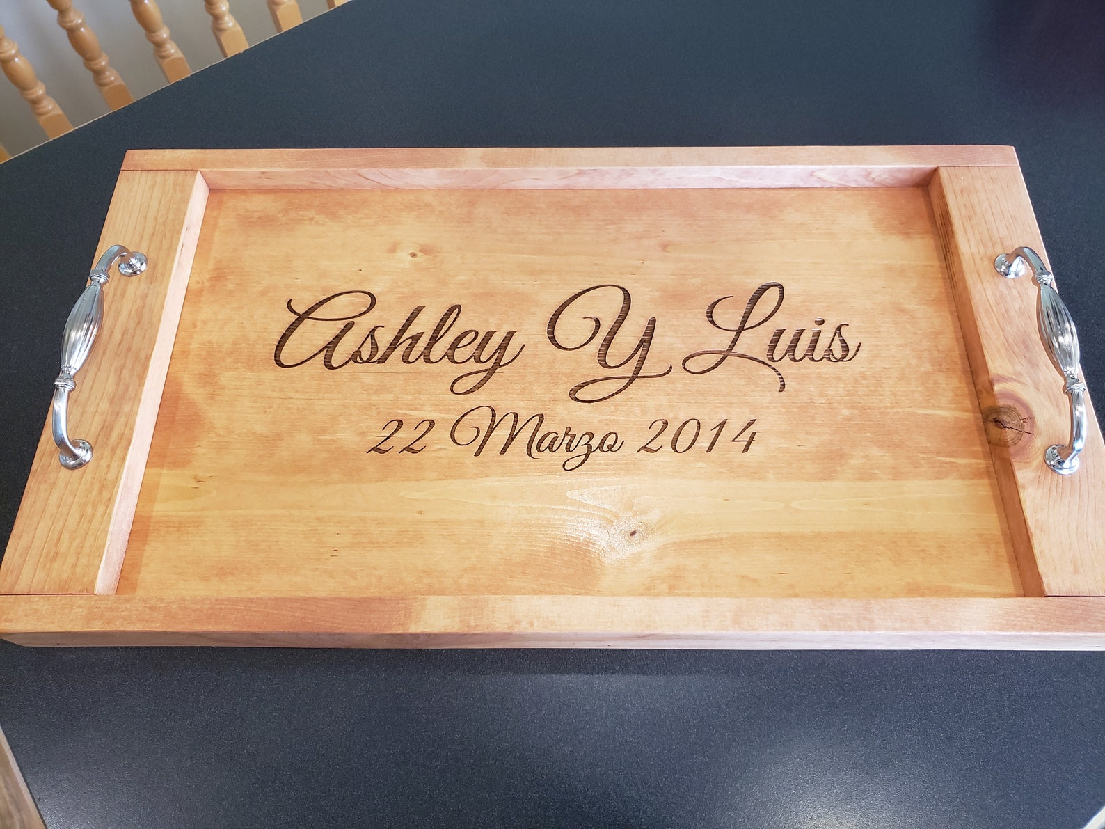 Wedding Gift Serving Tray Personalized Wedding Tray Serving Etsy