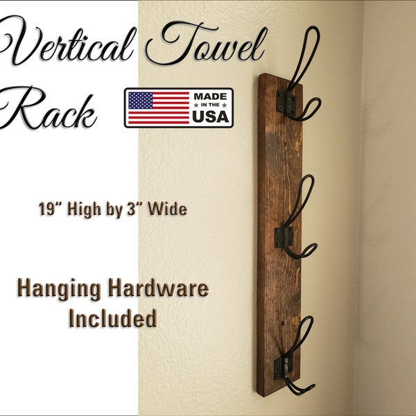 Vertical Towel Rack - Etsy