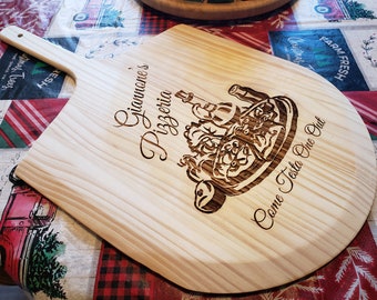 Pizza Peel, Pizza Board, Pizza Paddle, Pizza Cutting Board Personalized, Cutting Board, Personalized Cutting Board