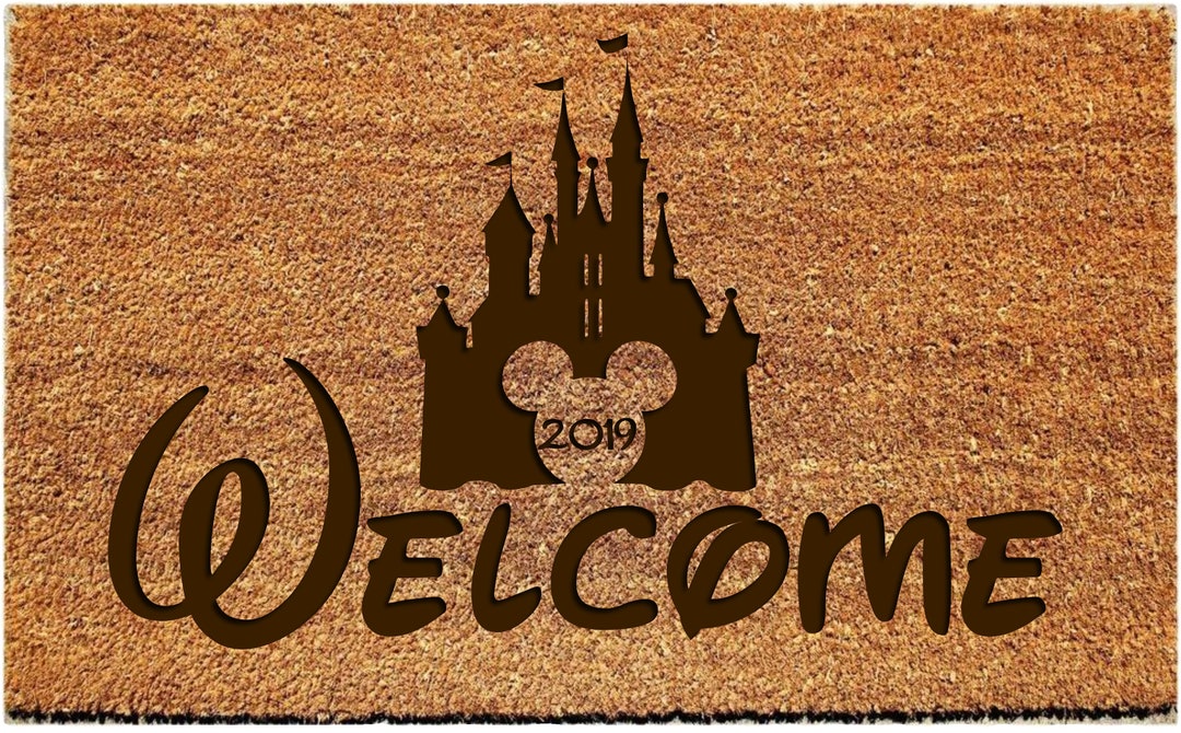 Disney Door Mat Wedding Gift Custom Door Mat Etsy