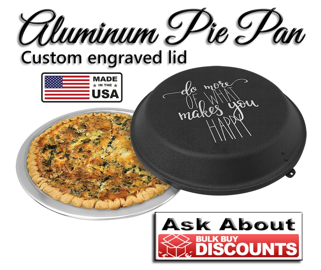 Personalisierte Pie Pan, Individuell gravierte Pie Pan, Aluminium