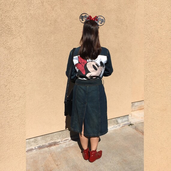 minnie mouse denim dress