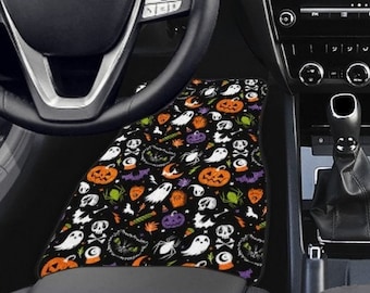 Halloween Car Mats, Spooky Car Mats, Creepy Car Mats, Goth Car Mats, Witchy Car Mats, Cute Halloween Car Mats, Spooky Cute Car Mats