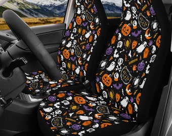 Creepy Car Seat Covers, Halloween Car Seat Covers, Spooky Car Seat Covers, Gothic Car Seat Covers, Goth Car Seat Covers, Cute Goth