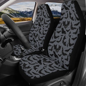 Bat Car Seat Covers, Halloween Car Seat Covers, Spooky Car Seat Covers, Gothic Car Seat Covers, Goth Car Seat Covers, Goth Car Accessories