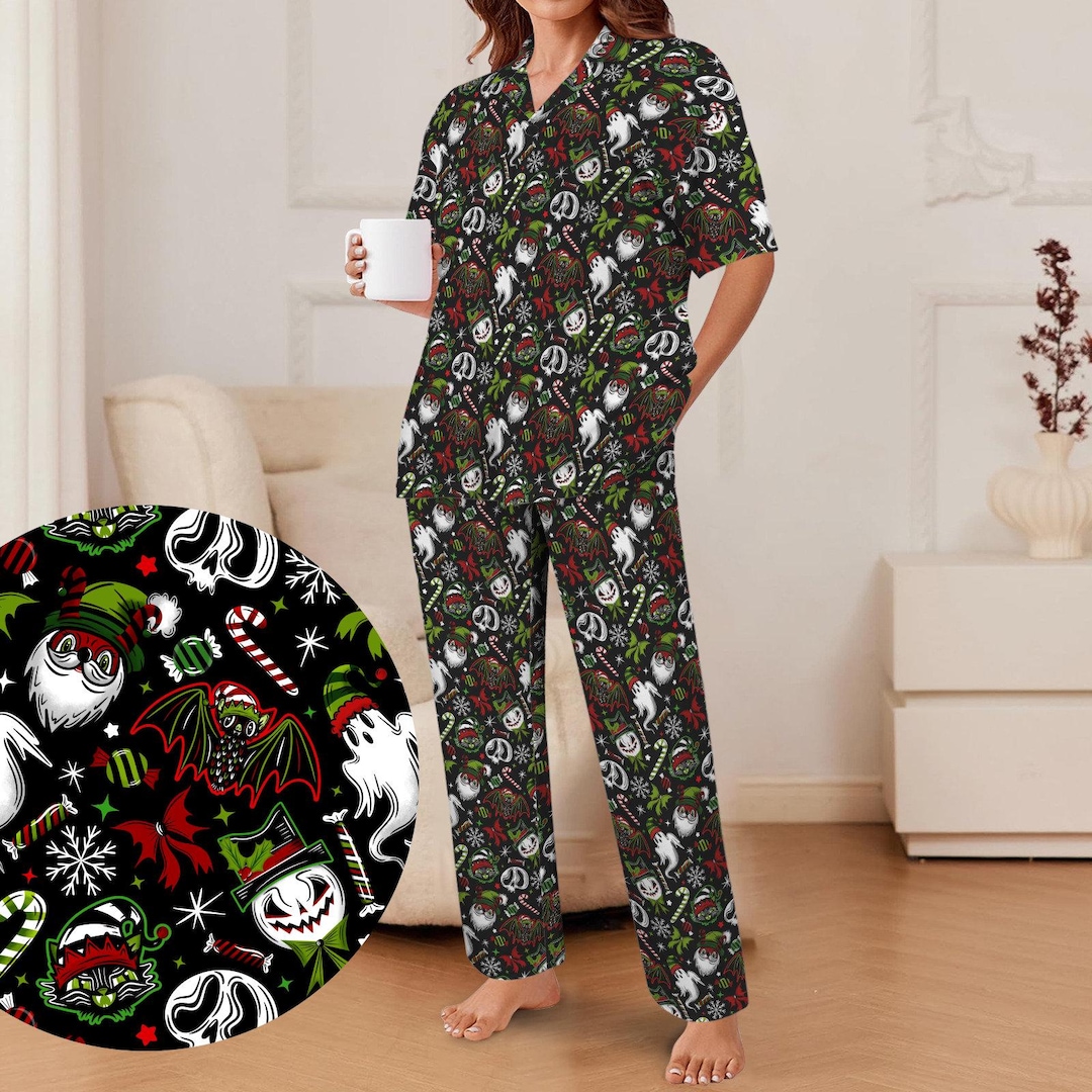 Gothic Gothmas Creepmas Spooky XMAS Snowman Black Cat Men's Women's ...