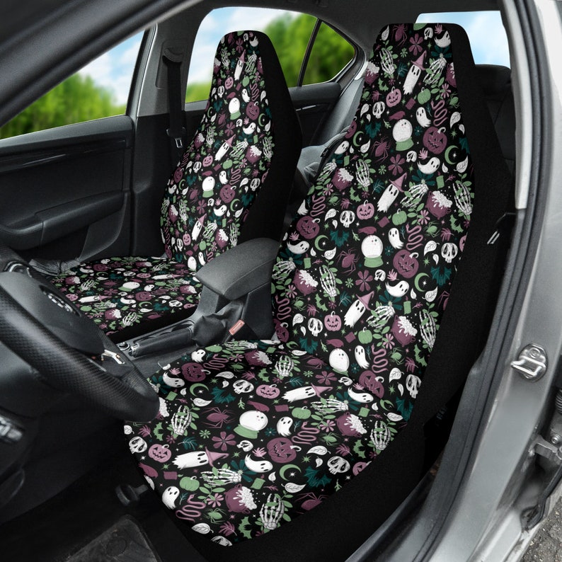 Witchy Cottagecore Car Seat Covers Halloween Car Seat Covers Etsy