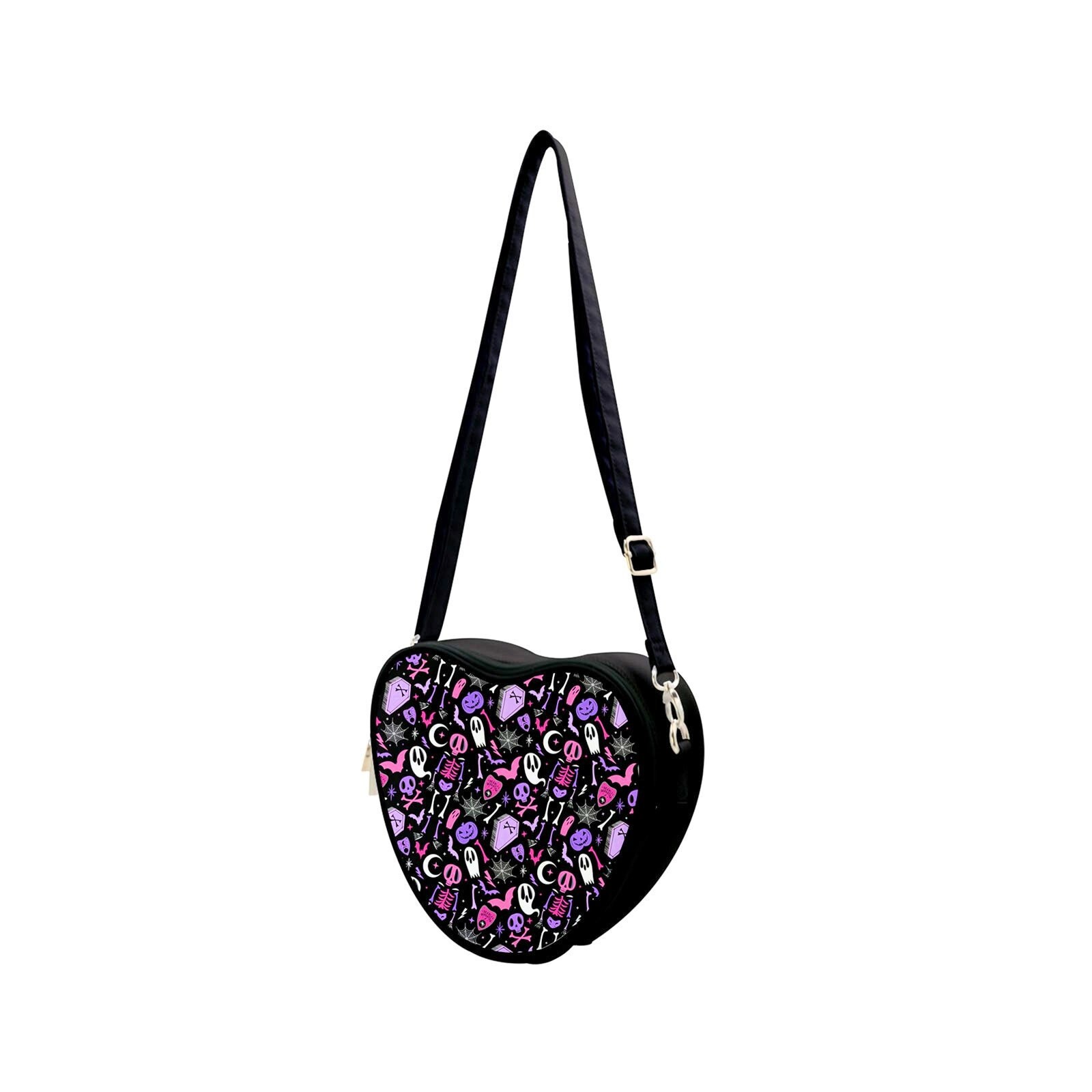 Gothic Style Heart Shaped Chain Wallet Bag