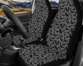Gothic Bat Car Seat Covers, Halloween Bat Car Seat Covers, Spooky Car Seat Covers, Gothic Car Seat Covers, Gothic Eerie Bat Car Decor