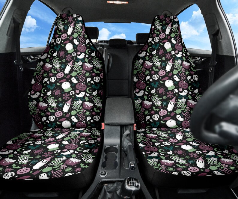 Witchy Cottagecore Car Seat Covers Halloween Car Seat Covers Etsy